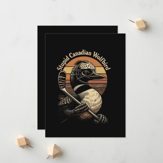 Stupid Canadian Wolf Bird 案内状 (正面/裏面インサイチュ)