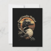 Stupid Canadian Wolf Bird 案内状 (裏面)