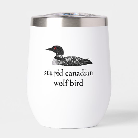 Stupid Canadian Wolf Bird Hockey Romance for Hocke (正面)