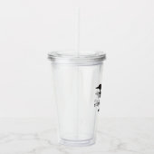 Stupid Canadian Wolf Bird Hockey Romance for Hocke アクリルタンブラー (右)