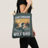 Stupid Canadian Wolf Bird Sarcastic Animal  トートバッグ (クローズアップ)