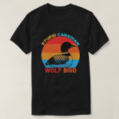 Stupid Canadian Wolf Bird Tシャツ (デザイン正面)