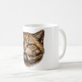 Stupid Cool Funny Cat Meme Smoking Cat cigarette  コーヒーマグカップ (正面右)