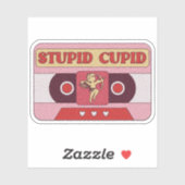 Stupid Cupid カセットテープ - バレンタイン ステッカー シール (シート)