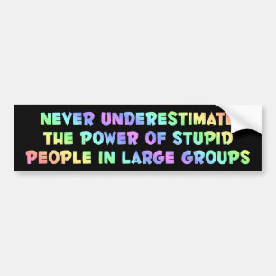 stupid_people バンパーステッカー