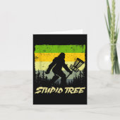 Stupid Tree Disc Golf Funny Frisbee Golf  カード (正面)