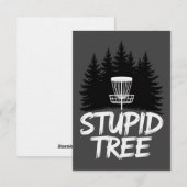 Stupid Tree Disc Golf Funny Frisbee Golf Golfer 招待状 (正面/裏面)