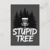 Stupid Tree Disc Golf Funny Frisbee Golf Golfer 招待状 (正面)