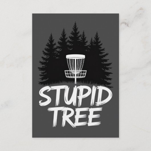 Stupid Tree Disc Golf Funny Frisbee Golf Golfer 招待状 (正面)