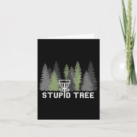 Stupid Tree Funny Disc Golf Frolf  カード (正面)