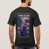 Stupidity Isn’t a Qualification – Satirical Trump  Tシャツ (裏面)