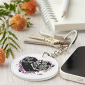 Sturdy acrylic keychain with cut pair キーホルダー (正面右)