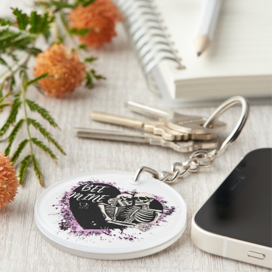 Sturdy acrylic keychain with cut  pair キーホルダー (正面右)