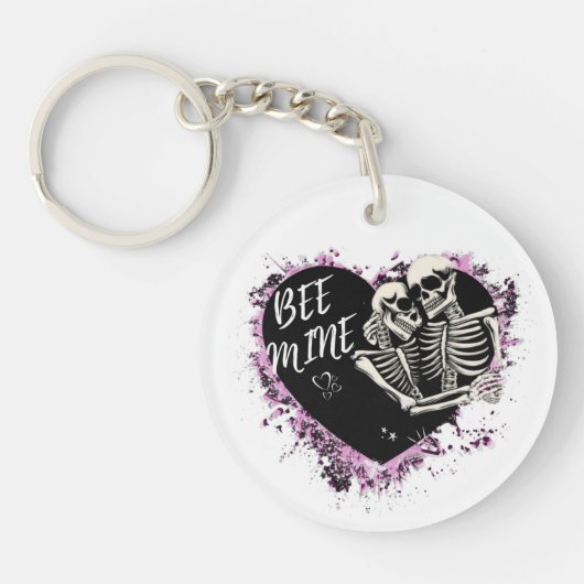 Sturdy acrylic keychain with cut pair キーホルダー (正面)