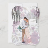 Sture Botanicalフローラオーバーレイ結婚写真 招待状 (裏面)