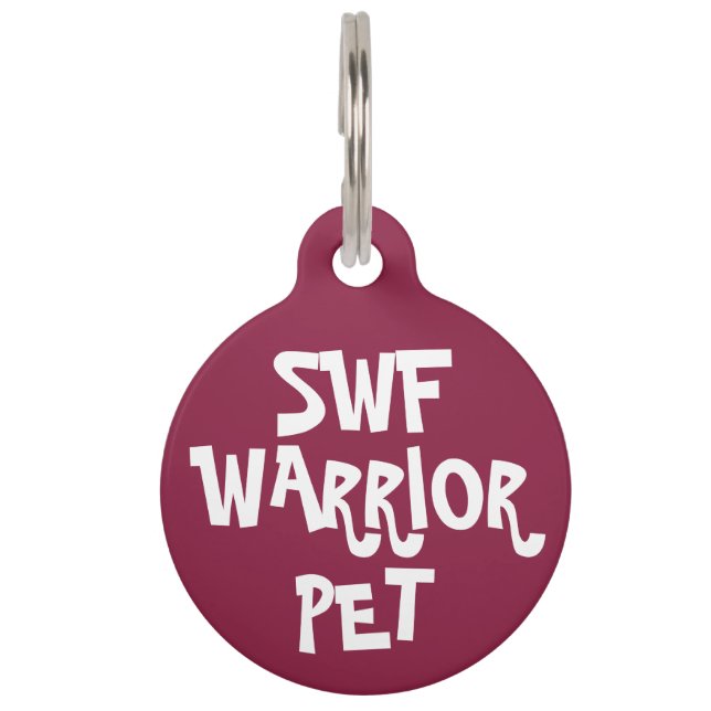 Sturge-Weber Warrior Pet Tag ペット　ネームタグ (裏面)