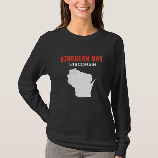 Sturgeon Bay USA State America Travel Montanan Hel Tシャツ (正面)