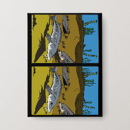 STURGEON COLORING PAGE SPOT DIF - button 缶バッジ