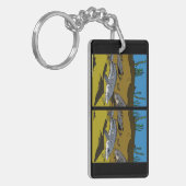 STURGEON COLORING PAGE SPOT DIF - keychain キーホルダー (正面左)
