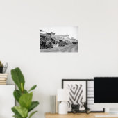 Sturgis写真のメイン通りに沿った牛のチーム ポスター (ホームオフィス)