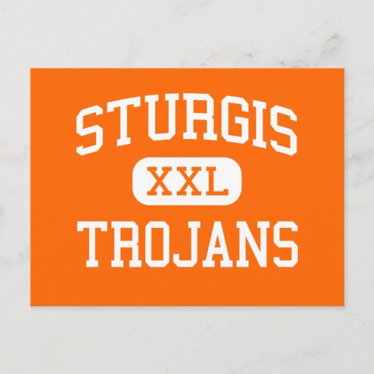 Sturgis – トロイの木馬 – 高校 – スタージス・ミシガン ポストカード (正面)