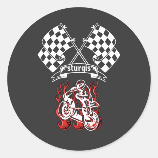 STURGIS MOTORCYCLE RALLY 2025 バイク ラリー ヴィンテージ ラウンドシール (正面)
