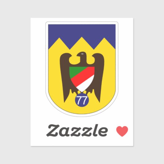 Sturzkamfgeschwader 77 (StG 77)エンブレムスクエアスティ シール (シート)