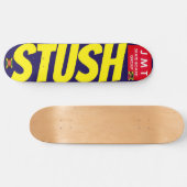 STUSH. JMT 8 1/4" スケートボードデッキ (横)