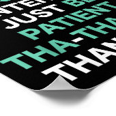 Stutter Stuttering Awareness Please Don't Finish M ポスター (角)