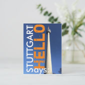 StuttgartがHello 2.0と言う ポストカード (スタンド正面)