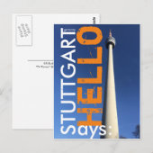 StuttgartがHello 2.0と言う ポストカード (正面/裏面)
