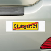 Stuttgart 21 バンパーステッカー (車上)