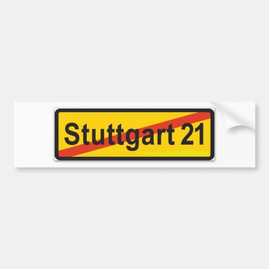 Stuttgart 21 バンパーステッカー (正面)