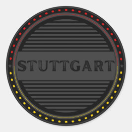 Stuttgart City Pride Emblem – German Identity ラウンドシール