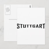 stuttgart deutschlandアイコン ポストカード (正面/裏面)