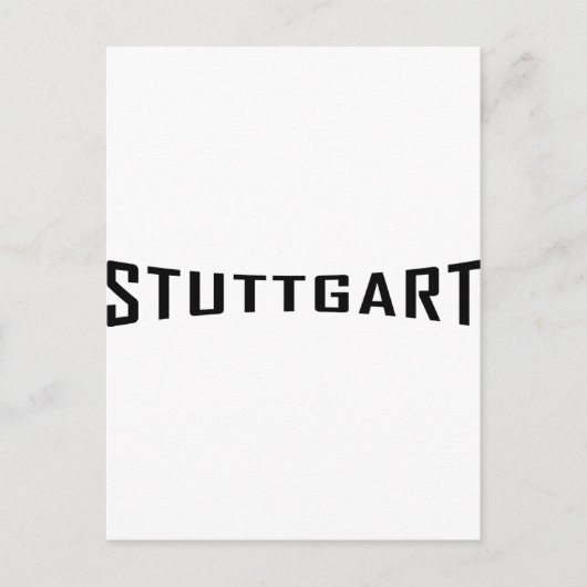 stuttgart deutschlandアイコン ポストカード (正面)