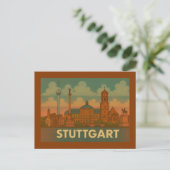 Stuttgart Germany City Art ポストカード (スタンド正面)