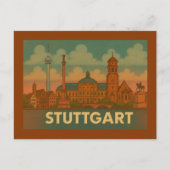 Stuttgart Germany City Art ポストカード (正面)