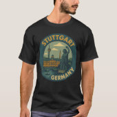 Stuttgart Germany City Art Tシャツ (正面)