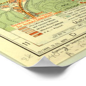 Stuttgart Map, Stuttgart Germany, Germany Map 1954 ポスター (角)