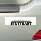 Stuttgart Stadt Skyline - Autoaufkleber /Aufkleber バンパーステッカー (車上)