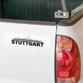 Stuttgart Stadt Skyline - Autoaufkleber /Aufkleber バンパーステッカー (トラック上)