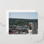 Stuttgart Stadtansicht vom Turm der Stiftskirche 箔シーズンポストカード (正面/裏面)