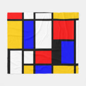 Style Art Mondrian フリースブランケット (正面(横))