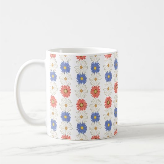 Style de fleurs! Cette tasse est pour vous! コーヒーマグカップ (左)