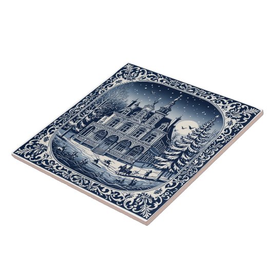 style delft hiver/Noël 2 タイル (側面)