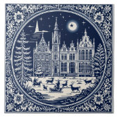 style Delft hiver/Noël 3 タイル (正面)