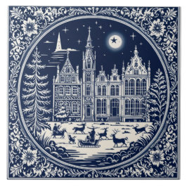 style Delft hiver/Noël 3 タイル