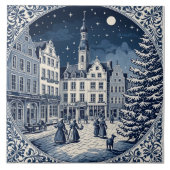 style Delft hiver/Noël 5 タイル (正面)