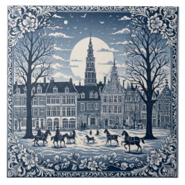 style Delft hiver/Noël 6 タイル